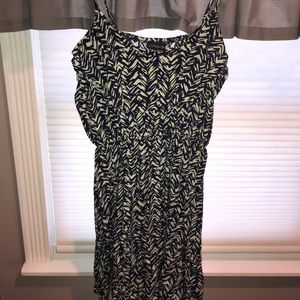 Navy/light blue sundress.